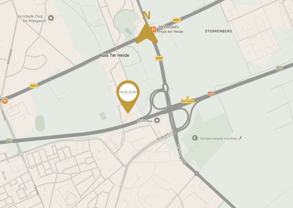 Plattegrond Huis Zuid - Huis ter Heide