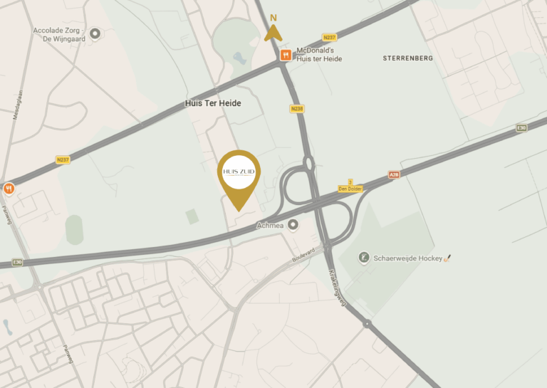 Plattegrond Huis Zuid - Huis ter Heide